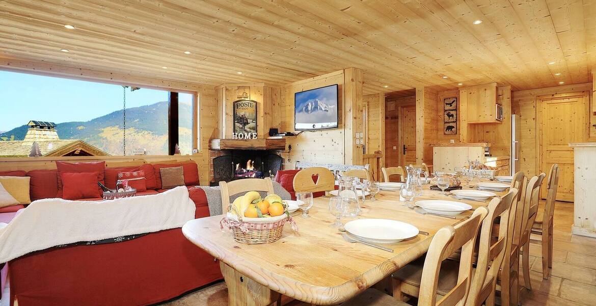 Chalet skis aux pieds à Courchevel La Tania 
