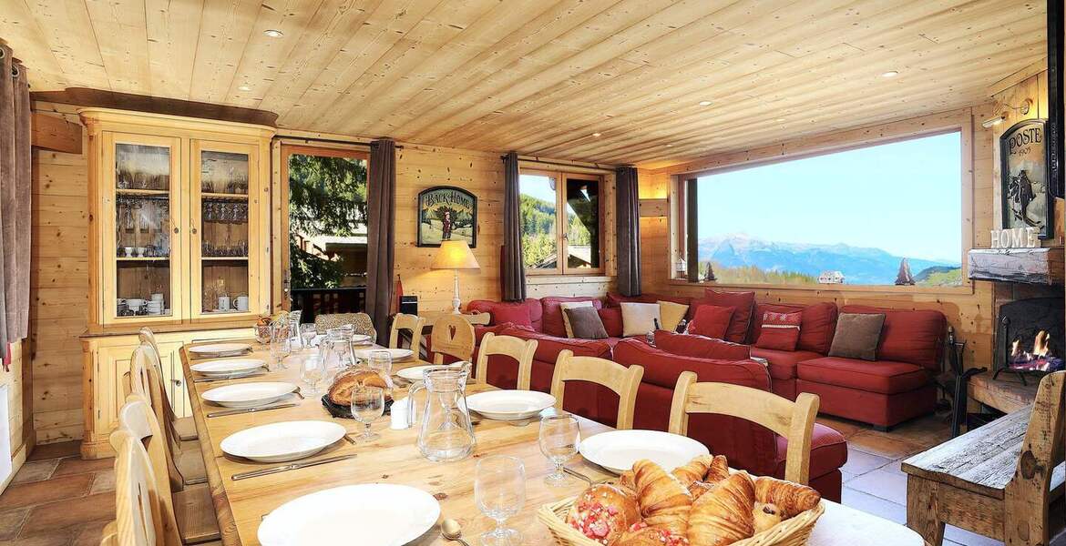 Chalet skis aux pieds à Courchevel La Tania 