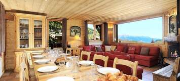 Chalet skis aux pieds à Courchevel La Tania 