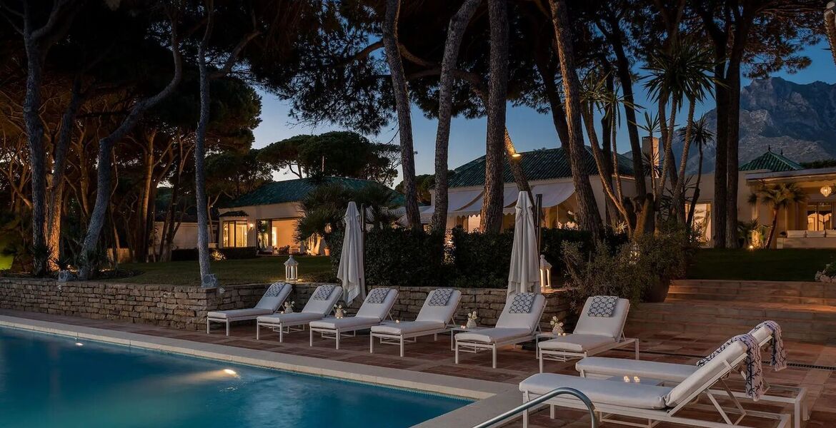 Villa en bord de mer sur le Golden Mile de Marbella